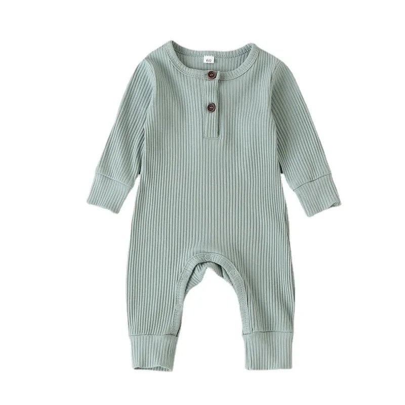 CozyNest – Autumn Cotton Romper for Newborns